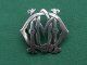 The 13th/18th Royal Hussars (Queen Mary's Own) NCO Silver arm/sleeve badge.
