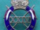 100% Genuine 24th Lancers Officers G&E Cap Badge