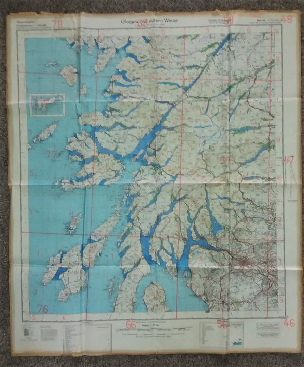 WW2 German map of Scotland 